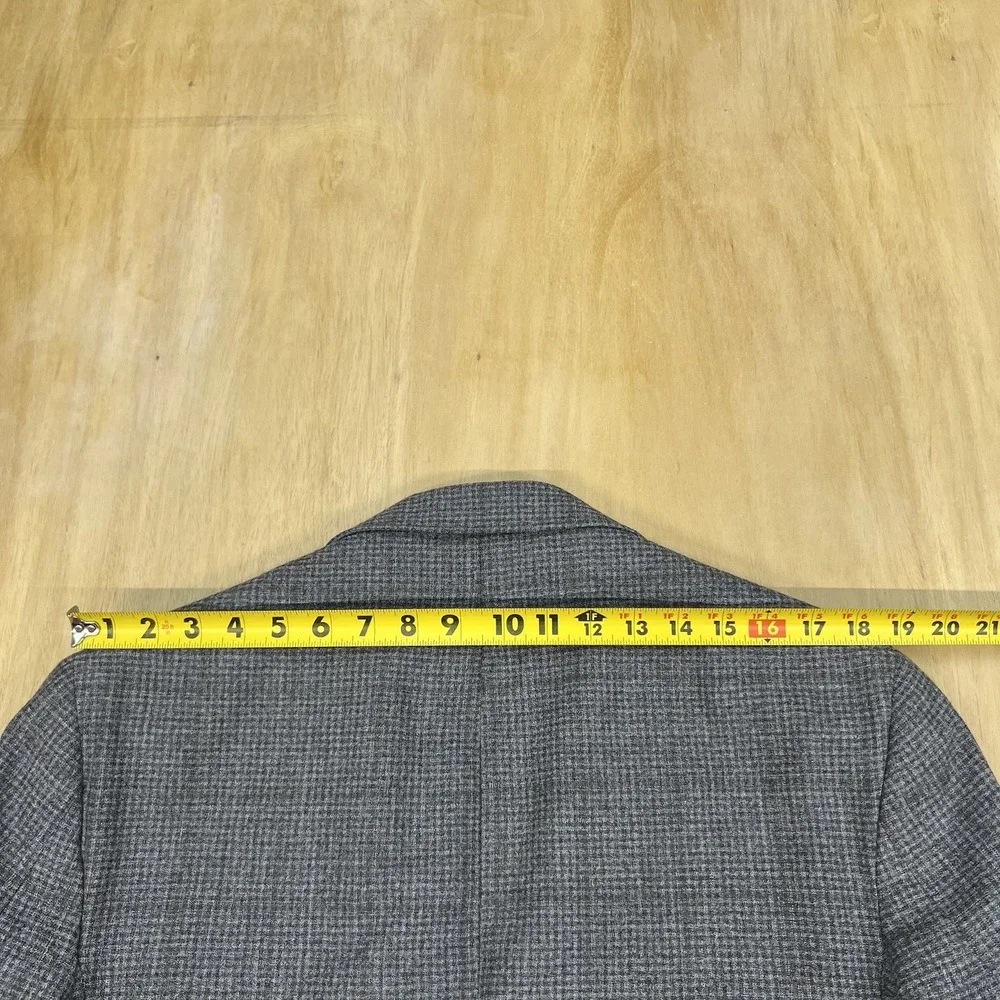 Joseph Abboud Blazer Mens 44L Long Modern Slim Fit Wool Flannel Tan/Gray/Brown